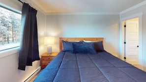 Indoors, Furniture, Lamp, Bed, Bedroom