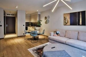 Living room with kitchen