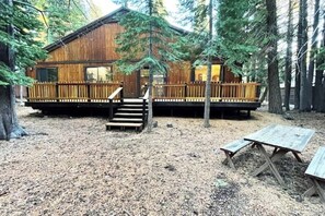 Large backyard for relaxing