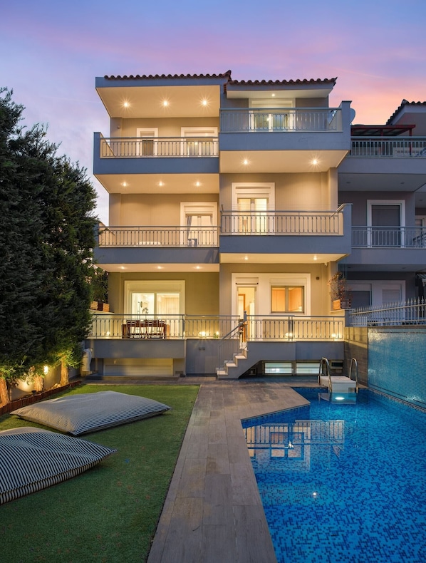 Luxury Athens Villa | Villa Vesper | 5 Bedrooms | Private Pool & Jacuzzi | Sea Views | Close to Beach | Voula