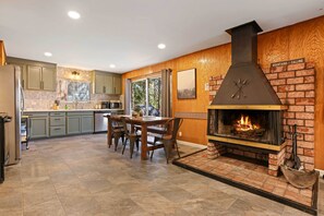 Kitchen | Dining Area | Fireplace