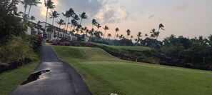 Situated at 18th hole of Kona Country Club-ground floor unit gives the best close up view.