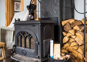 Wood burning fire place