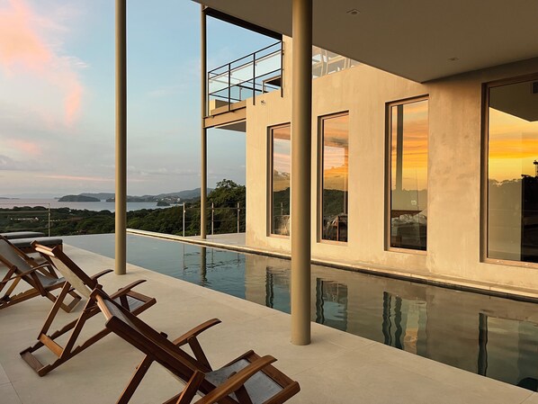 Imagine yourself swimming laps towards the ocean view 