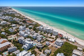 310 Pompano St - Luxury Vacation Rental Beach House with Private Elevator, Pool, and Gulf Views from Rooftop Balcony Deck in Inlet Beach, Florida - Five Star Beach Properties Destin/30A