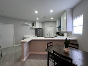 Fully Functional Kitchen and Dining Area