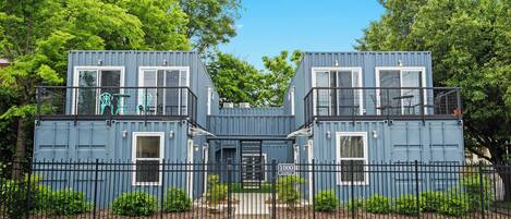 Exterior: Featuring modern design with sustainability in mind by eco-friendly materials and recycled elements of the home