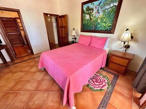 The 3 BDR suite master bedroom with Caribbean Sea views