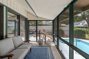 Screened porch off Back Deck (Addition Access From Den)
