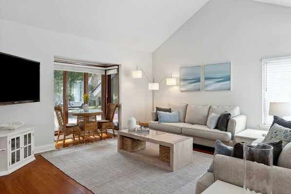 Living Room with Flat Screen TV