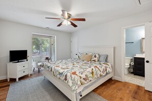 Master Bedroom with King Bed and Flat Screen TV