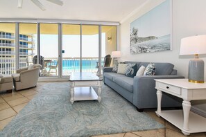 Silver Shells St. Croix 901 - Living Area to Balcony