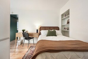 Note that this 2nd bedroom is a pass through between the master bedroom and the living room, though it does have doors that fully close on both sides.