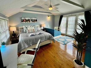 Primary bedroom with a King bed