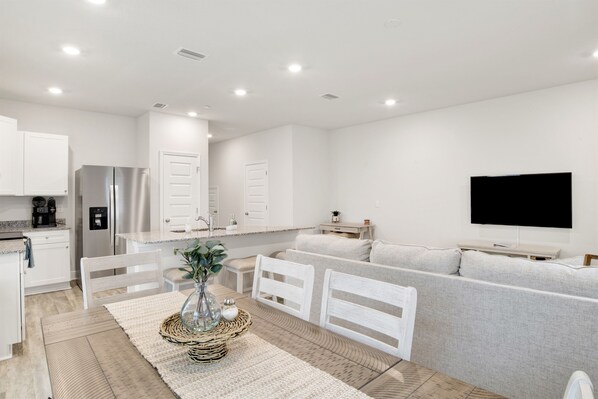 Open floor plan.