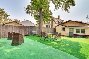 Private Backyard Area | Steps to Runaway Rapids Waterpark