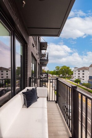 Balcony overlooking the vibrant West End