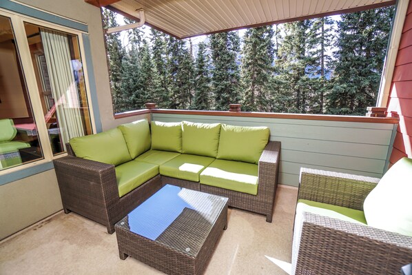 Private covered deck