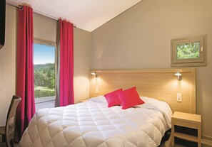 There's a Double bed in the first bedroom.
