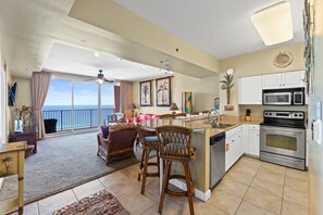 Full-Size Kitchen with Bar Seating