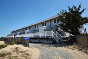 Oceanfront at McKinley Street the Surfside Plaza complex is located right on the beach on the left side of the street!