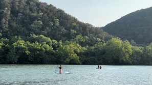 Enjoy one of Lake Austin's most beautiful sections just 2 blocks from our home. 
