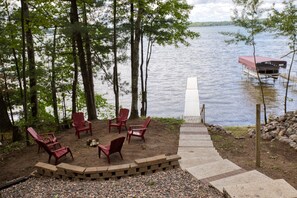 Enjoy your morning coffee by the new fire pit area or s’mores in the evening.