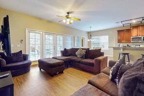 Large open plan living area with space for the whole family