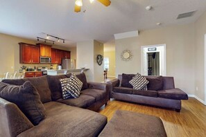 Large open plan living area with space for the whole family