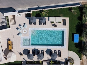 Bird's Eye View from the outdoor pool surroundings. 