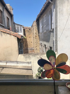 Vue depuis lâhĂ©bergement