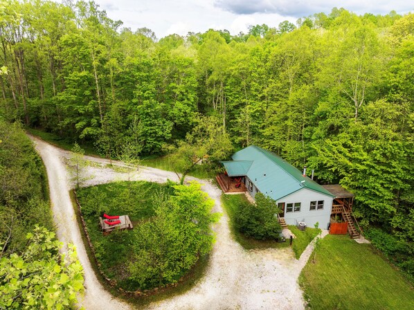 Welcome to the Art Lodge hidden in the forest.