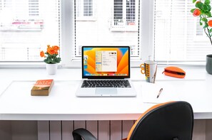 Stay productive in our modern workspace equipped with a desk, chair, and high-speed Wi-Fi. Ideal for remote work or study sessions. Book your stay today and work from a cozy home environment!