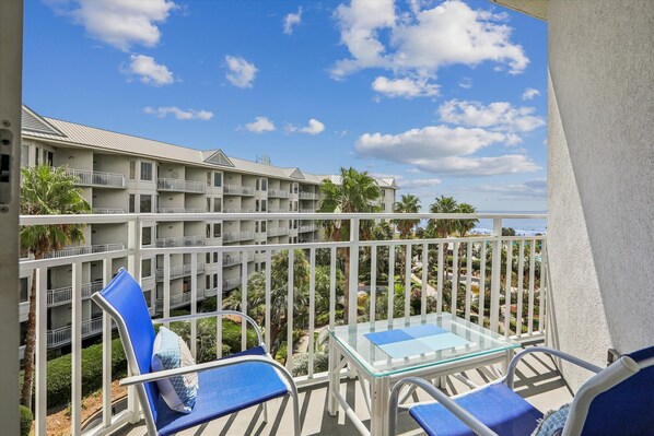Main Balcony with Ocean Views at 1403 SeaCrest