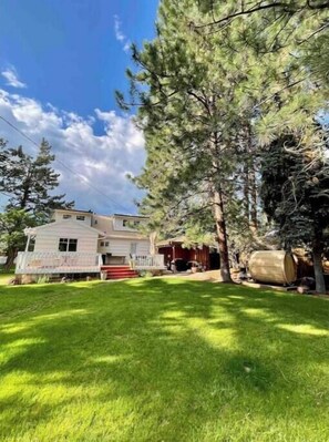 Beautiful, fully fenced backyard in a serene setting to enjoy. 