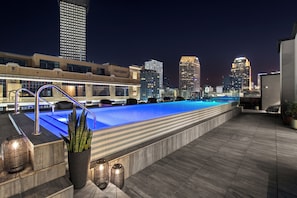 Designed for moments that matter, our rooftop pool is a peaceful and elegant space for gathering, recharging, and taking in everything New Orleans has to offer.