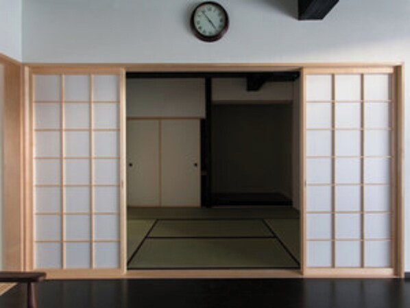 Japanese-style room connected to the living room
