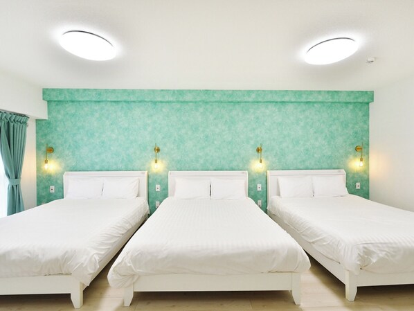 ・[106/Bedroom] 3 double beds, can accommodate 6 people