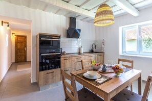 Kitchen and dining area