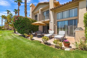 Patio Sits on the Golf Course