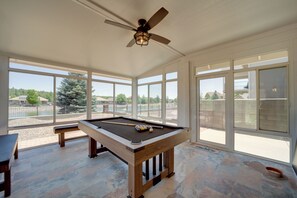 Sunroom | Pool Table | Pond Views