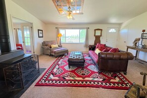 Kick back and relax after a day of play by lounging in the living area.