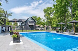Your own pool paradise - complete with lounge chairs and cabanas! 