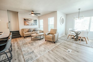 A stylish, inviting living room designed for your comfort and enjoyment.