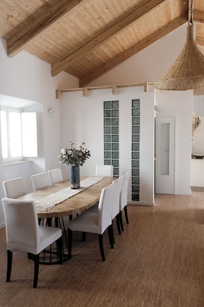 Inside dining for 10 to 12