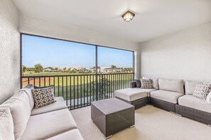 Rear Lanai with views of the amenities