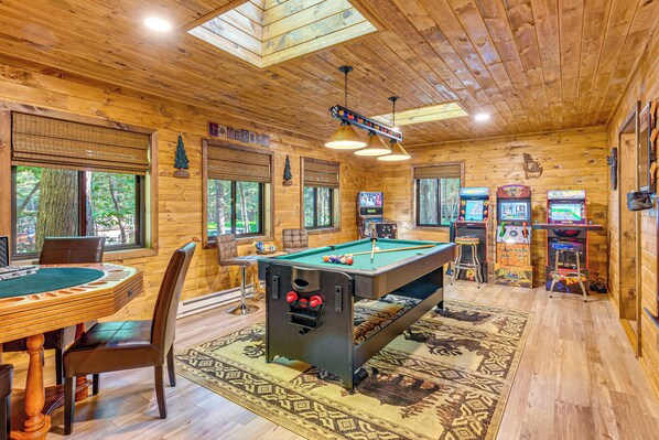 Pocono Lake Vacation Rental | 3BR | 2BA | 3 Steps to Enter | 1,735 Sq Ft
