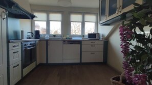 Complete view of the kitchen