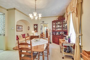 Dining Room | 1st Floor | 3-Story Home