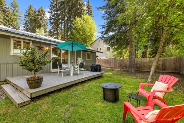 Backyard deck
